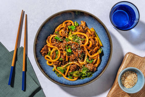 Easy Peasy Gochujang Beef Udon