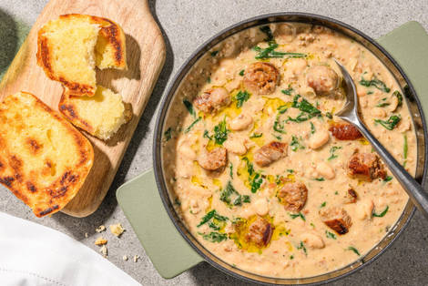 One Pot Sausage and Butter Bean Cassoulet