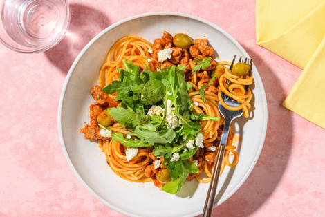 Greek Style Pork and Olive Ragu