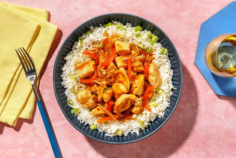 Sweet Chili Tofu and Peppers