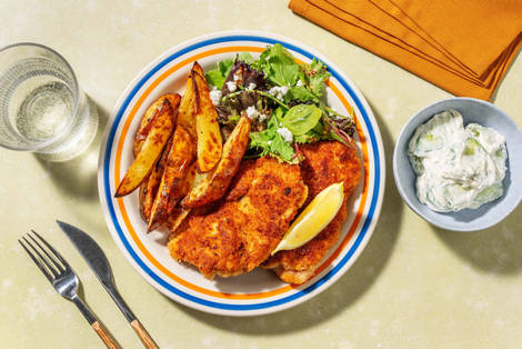 Poulet en croûte de chapelure panko citronnée