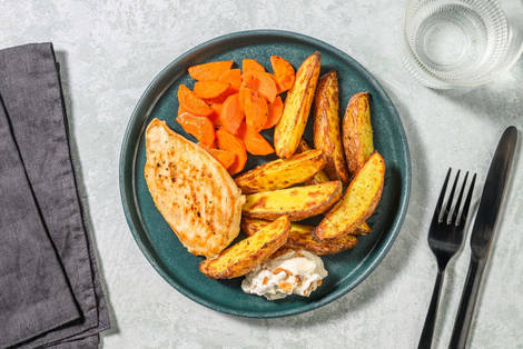 Poulet à la trempette à l'oignon