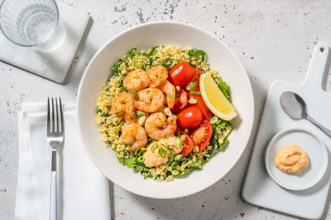 Bols de crevettes façon mexicali