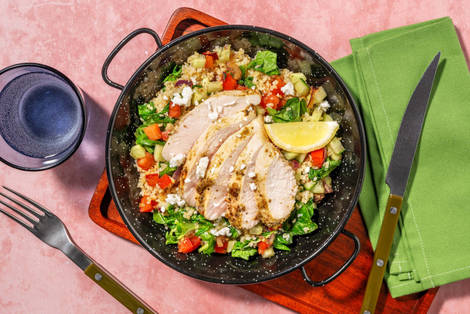 Hauts de cuisse de poulet grillés à la grecque