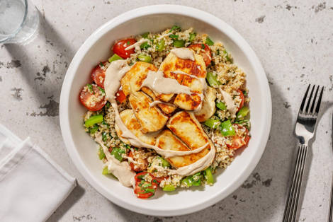 Carb Smart Halloumi and Tabbouleh Bowls