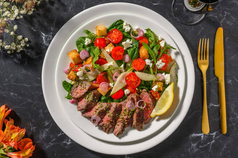 Garlic and Herb-Dressed Steak