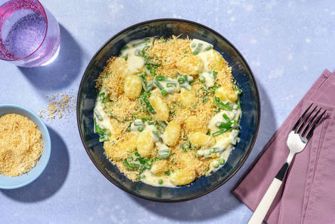  SuperQuick Creamy Garlic Veggie Gnocchi 