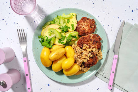 Rustika blandfärsbiffar