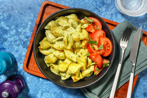 Pâtes au pesto façon mac & cheese