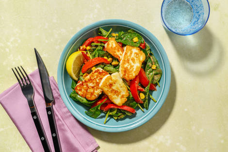 Queso estilo chipriota con mayonesa de hoisin