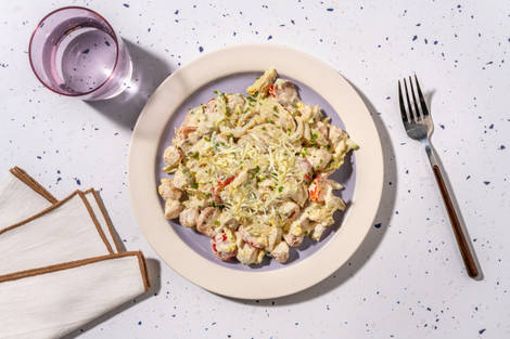 Ensalada césar con gnocchis fritos