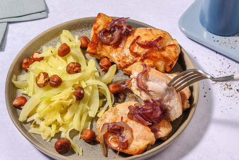 Bistecche di pollo e finocchi al formaggio