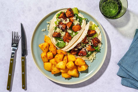 Quick Hot Honey Peri Peri Double Chicken and Pepper Tacos