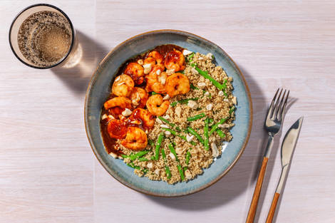 Mazzancolle speziate al sommacco e soia