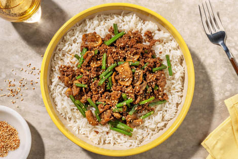 Honey Miso Mushroom Beef