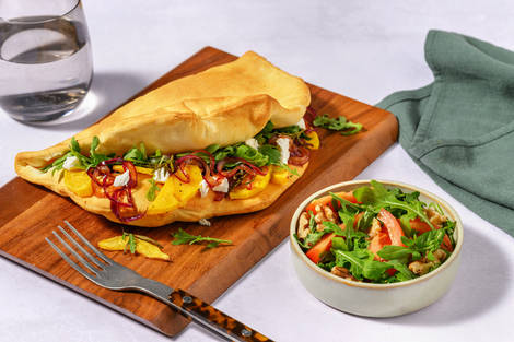 Pizzasandwich med getost och butternutpumpa