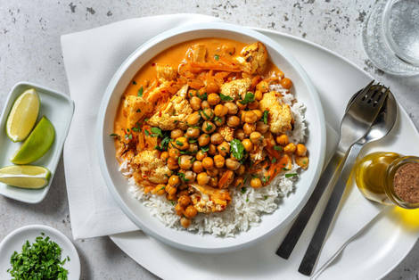 Indisk blomkåls- och kikärtscurry