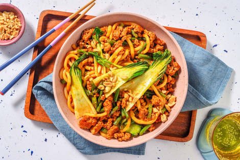 Gochujang Pork Udon Noodles