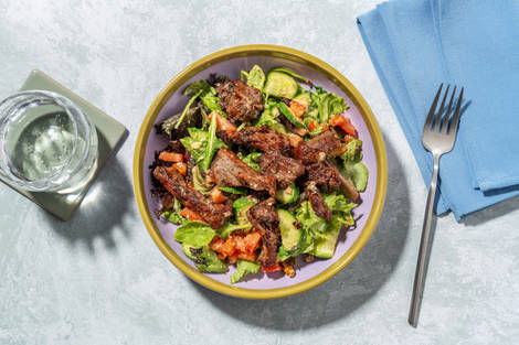 Bol de ternera con vinagreta de pecorino