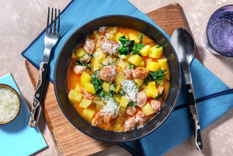 Stufato casalingo di pollo e Pecorino Romano Dop