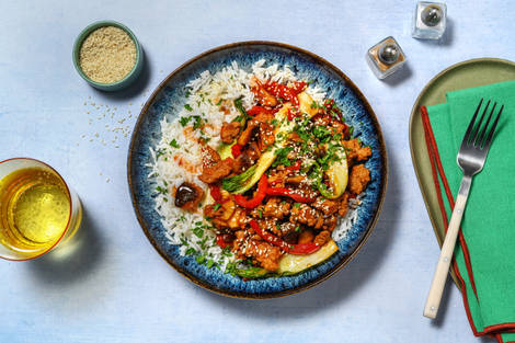 Fiery Sesame Turkey Bowls
