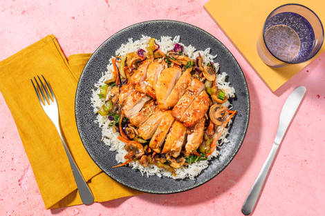 Sesame Soy Baked Chicken Thighs