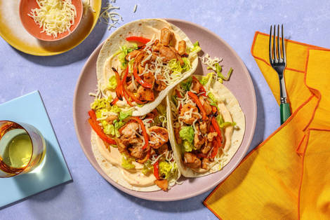 Peri Peri Chicken and Charred Pepper Tacos 