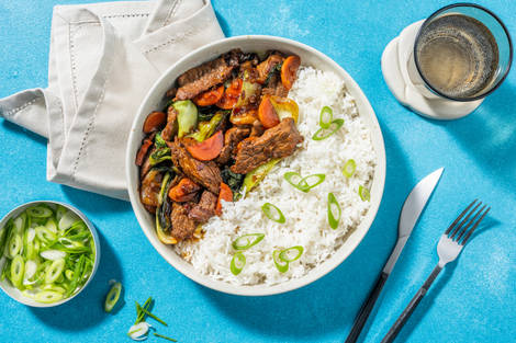 Aromatic Soy Glazed Beef Strips