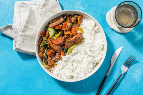 Aromatic Soy Glazed Beef Strips