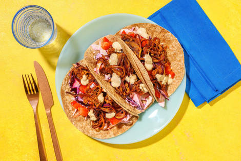 Volkoren pulled chicken wraps