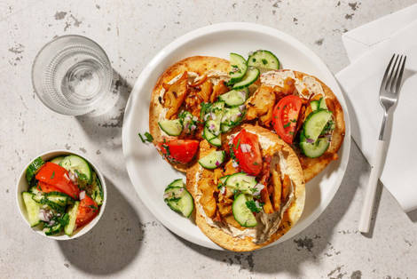 Wraps de döner kebab végétarien au zaatar