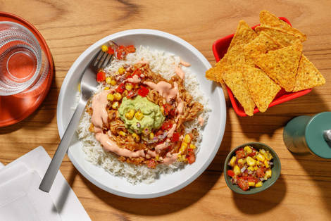 Festlig mexikansk kycklingbowl