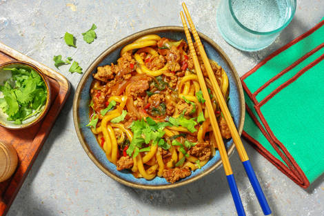 Pak Choi Lean Beef Mince Noodles