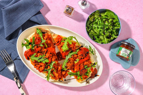 Spiced Pork Loaded Naans with Ballymaloe Relish