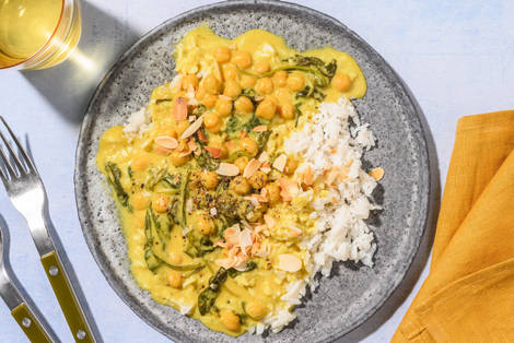 Super Quick Chickpea and Mango Chutney Curry