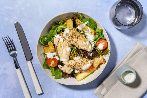 HelloHero: Garlicky Chicken & Crouton Salad