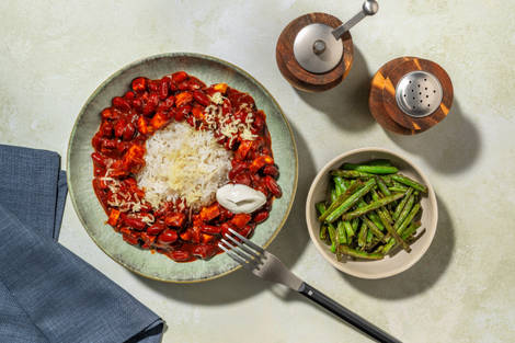 Roasted Sweet Potato and Kidney Bean Chilli