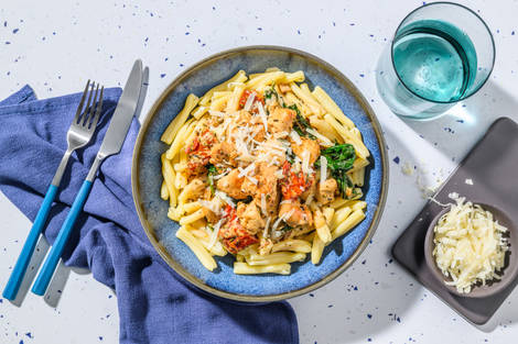 Casarecce crémeuses à la dinde & épinards