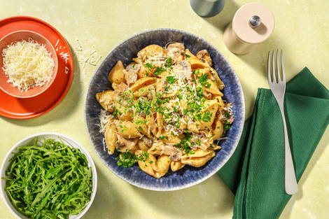 Conchiglie forestières & parmesan AOP