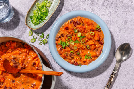 Mijoté de patate douce, coco & masala