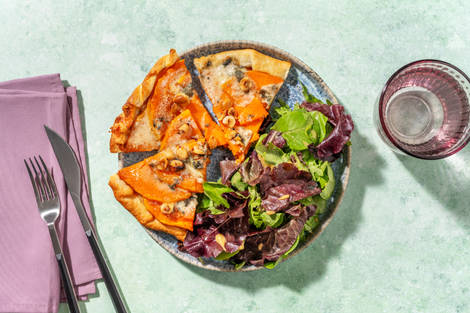 Tarte rustique au bleu & butternut