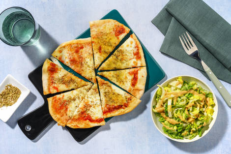 Pizza 3 fromages : mozza, bleu & gouda