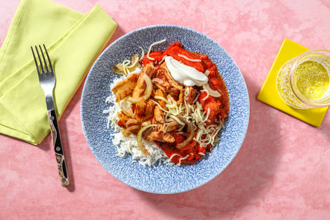 Burrito bowl aux émincés végétariens