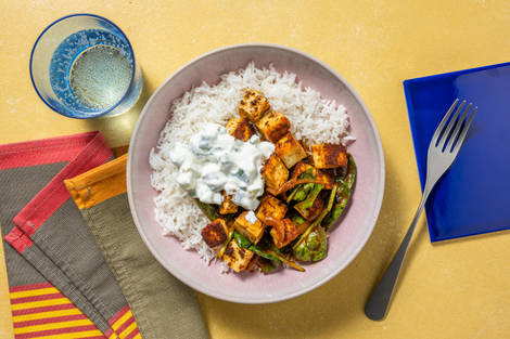 Indisk butter masala på halloumi