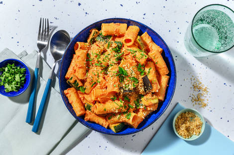 Provencalsk ratatouille-pasta