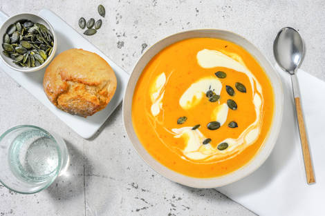 Soupe de poivron et patate douce