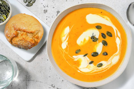 Hartige zoete-aardappelsoep