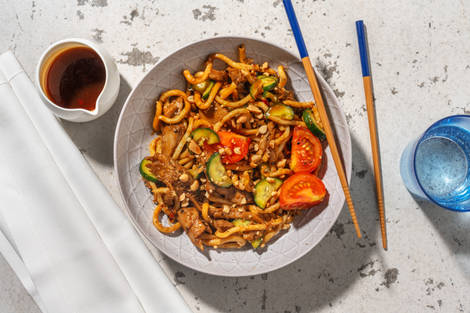 La Végé : Salade thaï aux émincés veggie & udon