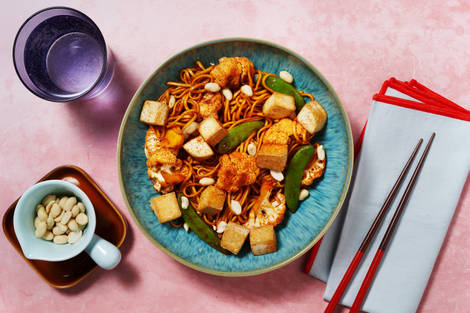 Fiery Gochujang Tofu Noodles