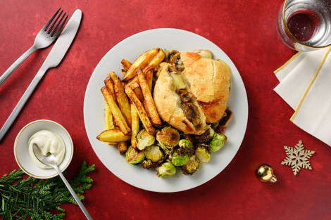 Caramelised Onion, Bacon & Mushroom Pan-Fried Cheese Toastie